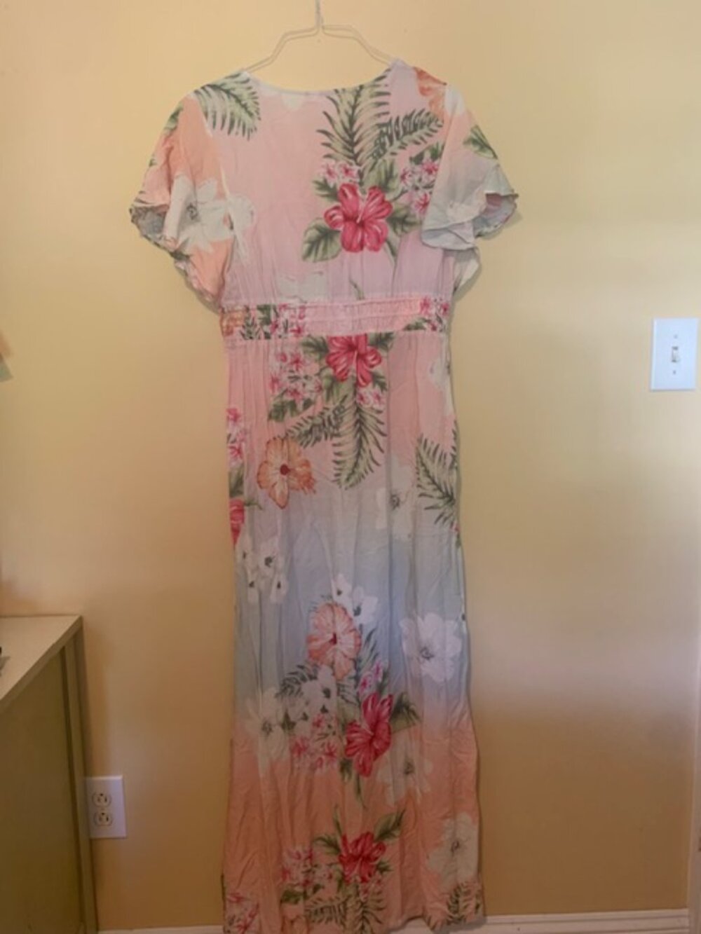 Venus Summer Floral Dress New Maxi, Size L - Picture 3 of 4